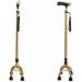 Tetrapod Walking Stick with 4 Leg stable Non Slip Crutches Adjustable height Aluminium Crutches Interesting Selfless dedication - Buy Online on GoSupps.com