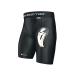 Shock Doctor Compression Shorts with Protective Bio-Flex Cup, Moisture Wicking Vented Protection, Youth & Adult Sizes Large Black