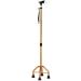 Old Man Crutch Telescopic Four Feet Walking Stick Small Square Cane Seniors Non-Slip Single-Turn Adjustable Disabled People Walker Present
