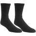 Diabetic Crew Socks - Breathable Cotton, Loose Fitting, Non-Binding Top Design - Pain Relief for Swollen Feet - Black (6 Pair, Size 9-11) - Buy Online on GoSupps.com