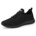 WXQ Men's Running Shoes Comfortable Lightweight Breathable Walking Shoes Mesh Workout Casual Sports Shoes 10.5 All Black