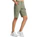 MASKERT Women's Quick Dry Hiking Shorts Lightweight Cargo Shorts Water Resistant Summer Outdoor Travel Camping X-Large Silver Sage