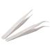 Set of 2 Tweezers Including Straight & Curved For Make Up Eyelashes Extensions  Nail Art Rhinestones / Crystals Decorations And Handicrafts / Crafting By VAGA