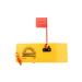 Off Shore OR12L Left Side Planer with Flag, Yellow , 9-1/2"