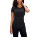LUYAA Women's Workout Tops Long Sleeve Shirts Yoga Sports Breathable Gym Athletic Top Slim Fit Black-short X-Small