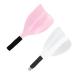 TAORANJU Barber Hair Salon Face Shield 2 Pcs Plastic Hairspray Face Masks with Sponge Handle Hairdresser Hair Styling Mask Tools Face Eyes Protector for Hairdressing Makeup (Random Color)