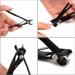 Nail Clippers Set 16mm Wide Large Jaw Opening with Nail File for Thick Nail Stainless Steel Black Fingernail and Toenail Nipper Cutter Podiatry Trimmer Pedicure Manicure Kit - Buy Online on GoSupps.com