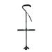 Elderly Crutches Aluminum Alloy Folding Telescopic Crutch Large Curved Elderly Handle to Help Four-Legged Walking Stick Multifunctional Elderly Walking Stick Vision