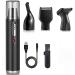 Ear and Nose Hair Trimmer Trimmer & Detailer for Hygienic Grooming with Rinseable Interchangeable Heads for Eyebrows Nose Ears Unisex