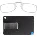ThinOptics Stainless Steel Slim Wallet with Reading Glasses - Rectangular Black & Clear - International Shipping Available - Buy Online on GoSupps.com