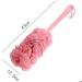 Long Handle Exfoliating Loofah Shower Sponge - Pink | Body Scrubber and Bath Brush - Buy Online on GoSupps.com