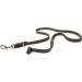 Copcopet - Dog leash brown made of premium cowhide - soft drag line for dogs with chromic carabiner - braided fat leather line without hand loop - dog accessories made in Germany (7.50m x 15mm) 7.50 m x 15 mm brown