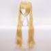 Buy 100Cm Kaho Hinata Blonde Cosplay Wig - Long Wavy Ponytails - Heat-Resistant Fiber Wigs with Cap for Women - Buy Online on GoSupps.com