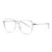 Zhuyiqz oversized reading glasses clear view presbyopic glasses computer reader anti-blue light flat light mirror (color: C4 size: +250) +250 C4