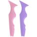 COHEALI Eyeshadow Stencils 2pcs Silicone Beauty Ruler Eyeshadow Silicone Eyeliner Shield Silicone Eyebrow Stencil Bevel Cream