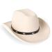 Lisianthus Women Men Western Cowboy Cowgirl Hat Outdoor Felt Wide Brim Hat Diamond Shaped-beige Medium