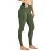 Willit Women's Fleece Riding Breeches Winter Horse Riding Pants Tights Equestrian Thermal Schooling Tights Army Green Medium