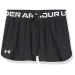 Under Armour Girls' Play Up Solid Shorts Black (001)/Metallic Silver Medium