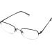 Foster Grant Men's HF11 M143A1-100.MVU Rectangular Reading Glasses Shiny Gun 1.00