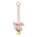 Elodie Details Pacifier Chain 2 Pack | Fabric & Stainless Steel Clip | Universal Silicone Ring | Powder Pink & Soft Terracotta - Ideal for Baby Boys & Girls - Buy Online on GoSupps.com