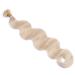 Keratin Bonding Hair Extensions #60 White Blonde 60cm - 25 Strands 100% Remy Real Hair - Easy to Use Wavy Micro Ring Extensions - Buy Online on GoSupps.com