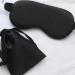 Women Imitated Silk Sleeping Mask - Travel Eye Patch (Black) | Luxurious Comfort for Restful Sleep - Buy Online on GoSupps.com