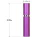 ZHIYE 5ML Perfume Atomiser Spray Bottle 3 Pieces Refillable Refilling Travel Size Perfume Bottles in Pocket & Handbag Black & Purple & Blue 5ML Black+purple+blue - Buy Online on GoSupps.com