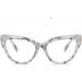 PARWANA Anti Eyestrain Cat-Eye Reading Glasses - Retro Computer Readers for Women | Presbyopic +0.00 Gray-Flowers - Buy Online on GoSupps.com