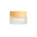 Dajidafu Glass Woman Face Cream Dispenser Replacement Wood Grain Lid Anti-corrosive Makeup Cosmetic Travelling Empty Container 15g