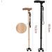2 in 1 Crutches - Old Man Crutches Aluminum Cane Elderly Small Square Cane Telescopic Non-Slip Cane Crutch Four/one-Legged Crutches with LED Lights Black Innovate - Buy Online on GoSupps.com