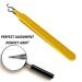 Blackhead Tweezer - Professional Curved Steel Tip Acne & Blemish Extractor by Rapid Vitality (Yellow) - Buy Online on GoSupps.com