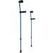 Forearm Crutch Portable Folding Walking Crutch for Adult Adjustable Telescopic Underarm Cane Crutch for Seniors Disabled Elderly Blue Lucky Star Selfless dedication - Buy Online on GoSupps.com
