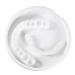 ZHIRCEKE 2-part set (upper and lower denture) upper and lower high-quality prosthesis immediate comfort when smiling flexible fit cosmetic dentistry. B