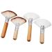 TEONEI Facial Fan Brush Face Makeup Brush Highlighting Make Up Brush Cosmetic Tools 4PCS
