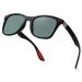 SOJOS Polarized Sports TR90 Sunglasses for Running Cycling Fishing Golf Driving SJ2101 C2 Black Frame/Turquoise Lens