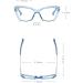 Shop Anti Glare Cat-Eye Eyewear | Blue Light Blocking Retro Readers +0.00 - Large Flat Light Mirror Black - Buy Online on GoSupps.com
