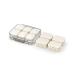 Pill Organizer Weekly A Set with 10 Small Pill Box WOWHOUSE Daily Pill Case Free Combination Use(Beige)