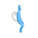 Matchstick Monkey Original Teether & Gel Applicator - Light Blue | Easy-to-Grip Silicone | BPA Free | 3 Months+ | 10.5 cm - Buy Online on GoSupps.com