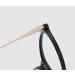 Newada Round Retro Reading Glasses for Men & Women - Blue Light Blocking HD Protection Stylish Oval Design in Black Gold (+0.00) - Buy Online on GoSupps.com