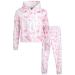 Body Glove Girls' Fleece Jog Set - 2 Piece Cozy Fleece Tie Dye Pullover Hoodie and Jogger Sweatpants (Size: 7-12) Pink Tie Dye 7