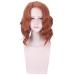 Buy Captain America Black Widow Wig - Scarlett Johansson Orange Wavy Synthetic Hair for Halloween Role Play - Buy Online on GoSupps.com