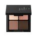 Glo Skin Beauty Eye Shadow Quad | Four Expertly Matched Shades for A Custom Eye Statement  (Bon Voyage)