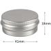 Zeoabsy 10-Pack 15ml Silver Aluminum Tins with Screw Top - Ideal for Cosmetics Candles Ointments | Includes 5 Spatulas & 1 Label - Buy Online on GoSupps.com