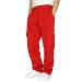 Sweatpants for Men,Men's Sweatpants Athletic Sweat Pants for Men Lightweight Mesh Open Bottom Loose Fit Workout Sweatpants Z2-red Medium