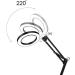Lightweight Magnifying Glass Led Folding Long Arm Clip Eye Protection USB Reading Book Light Led Clip Magnifying Glass Electronic Maintenance Light/Black Lofty Ambition - Buy Online on GoSupps.com