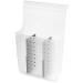 madesmart Overdoor Hair Tools Organizer with Dividers - Grey, Frost | BATH COLLECTION | Storage for Curling Wand, Hair Straightening Flat Irons and Brushes | BPA Free