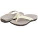 S&C IRSOE Women's Orthotic Sandals Arch Support Flip Flop Slides Slip Resistant & Shock Absorbing Toe-Post Sandal for Plantar Fasciitis Flat Feet High Arch Heel Pain Relief Orthopedic Supportive Sandal Cream 9