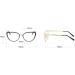 Parwana Anti-Blue Light Reading Glasses - Stylish CAT Eye +250 Presbyopia Glasses C4 Color | International Shipping - Buy Online on GoSupps.com