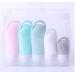 Silicone Travel Bottles Set - Leak-Proof 5-Piece Toiletries Kit with Carabiner & Cleaning Brush - Reusable Portable Containers for Shampoo & Shower Gel - Buy Online on GoSupps.com