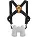 Trummul Binocular Harness Strap Best Chest Harness Strap for Hunters Photographers and Golfers (Black) Free Size